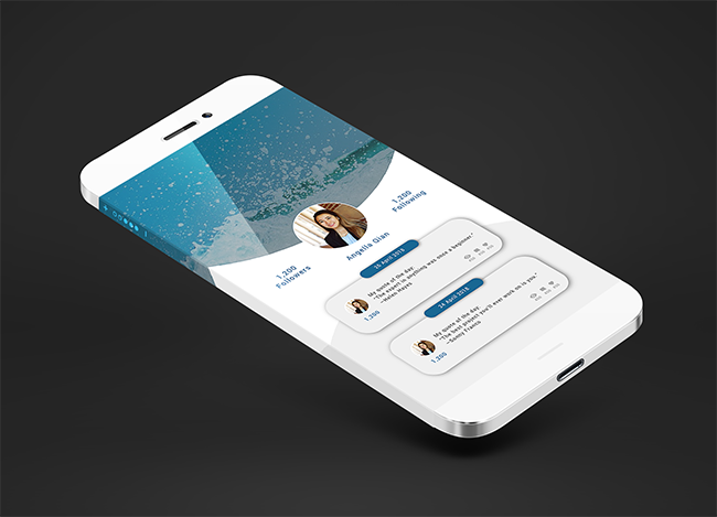 Social Media App V2 Mockup